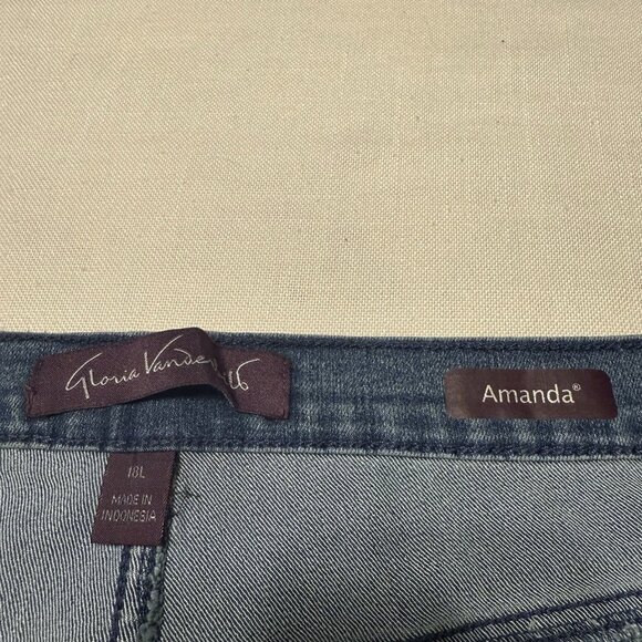 Gloria Vanderbilt Amanda Style Denim Jeans - Size 18 Long - 18L - Picture 6 of 6
